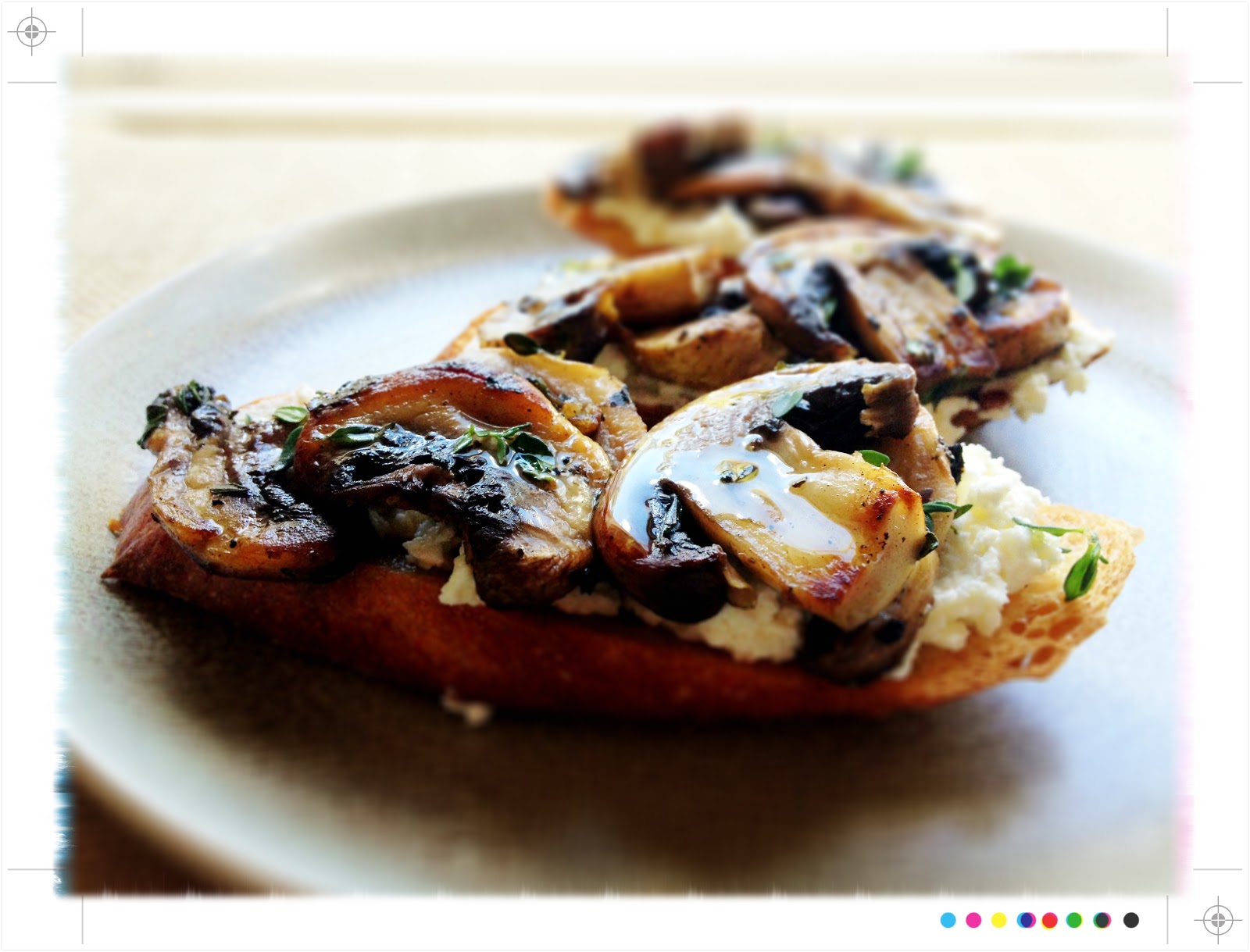 Mushroom and Ricotta Tartine